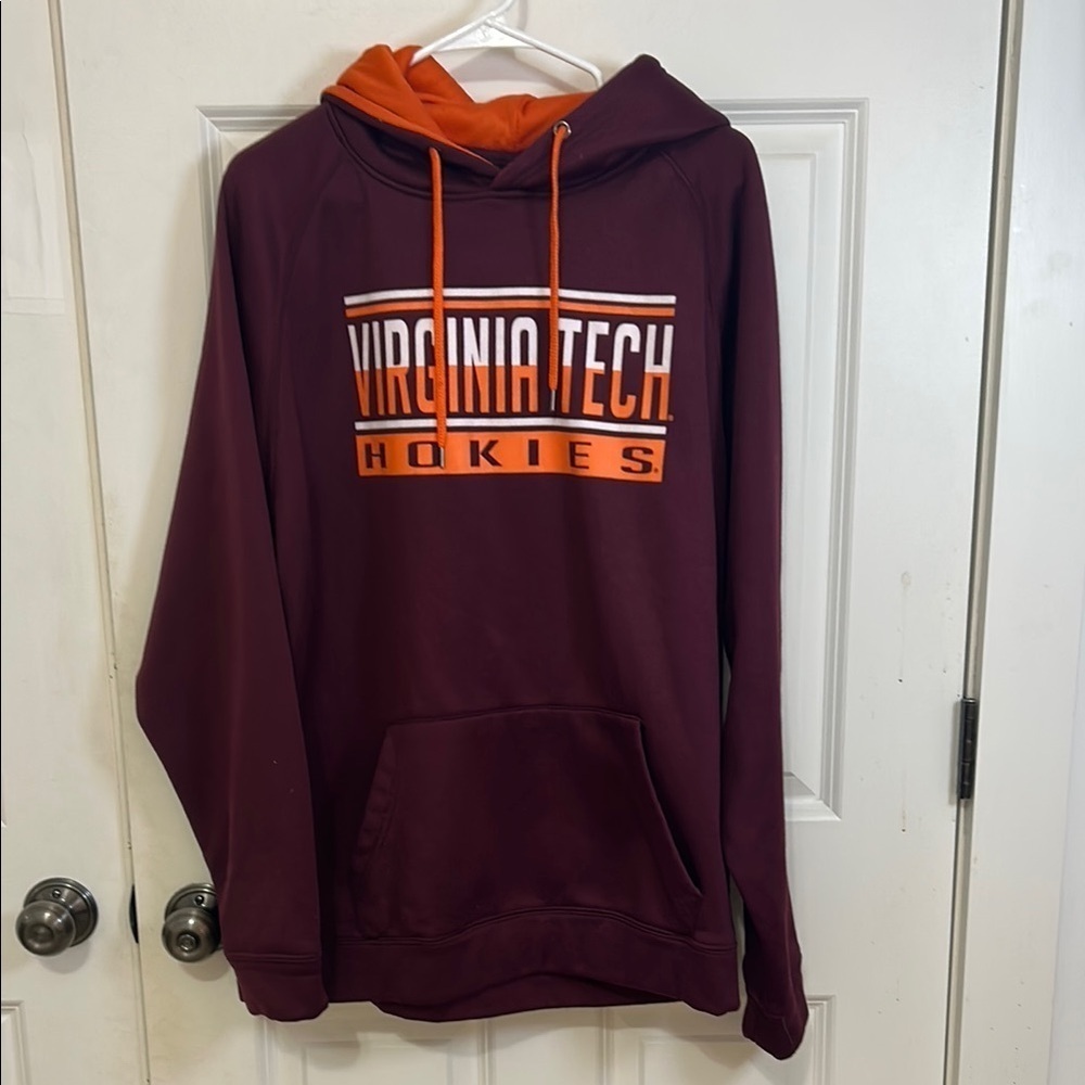 Virginia Tech Hokies Graphic Hoodie sweatshirt size XL maroon Colosseum mens